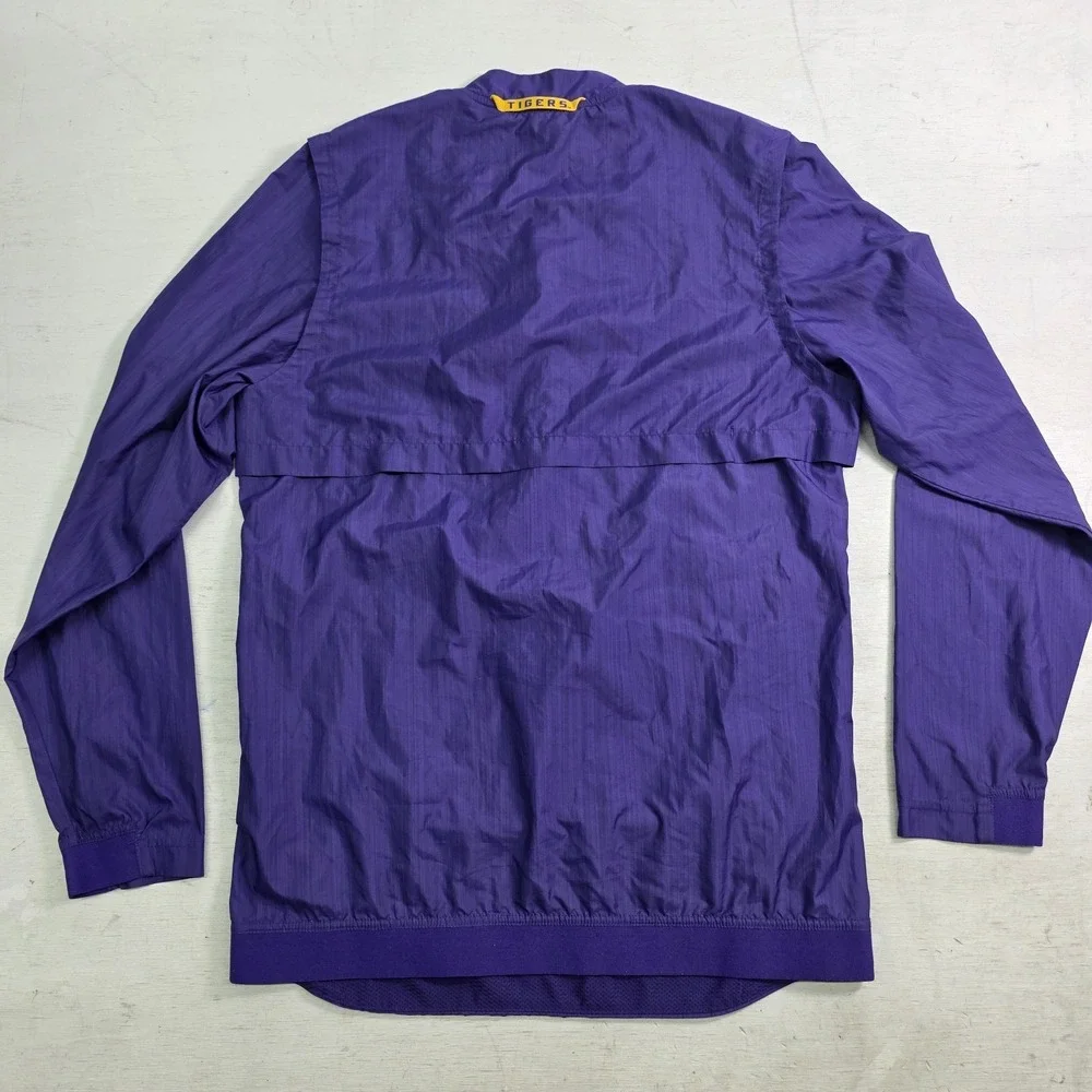 Nike LSU Tigers Sideline Lockdown Men's Slip-Over 1/4 Zip Jacket Windbreake Sz S - Picture 5 of 7